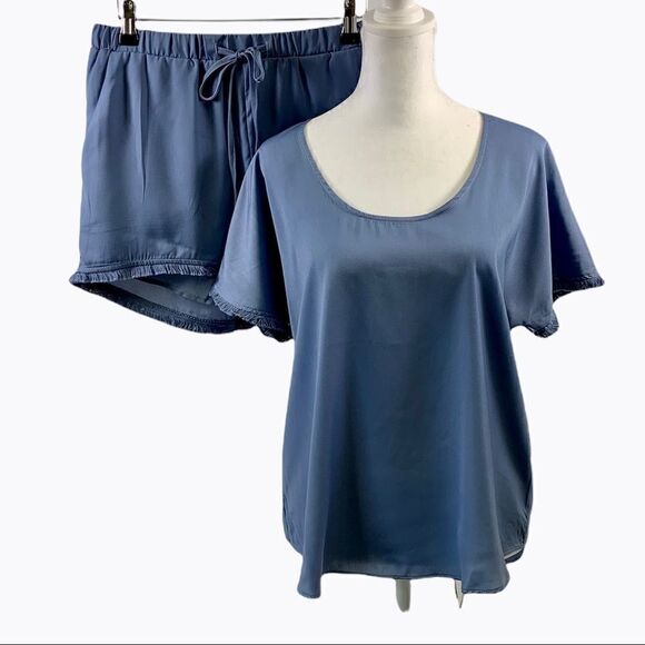 Heartloom NWT Blue Devin Set Blouse Short S - Picture 1 of 11